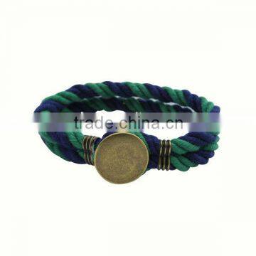 Wholesale Fashion Turk's Head Knotted Rope Bracelets