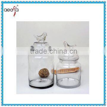 High Quality large transparent clear glass candy jar