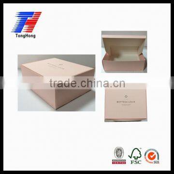 Factory direct sale foldable white card paper pink box manufacturer