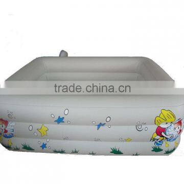 custom square durable pvc inflatable swimming pool