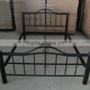 latest design curved double metal bed