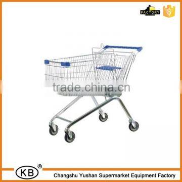 150 liter metal hand supermarket cart trolley