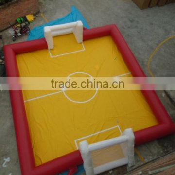 2015 hot inflatable water football pitch