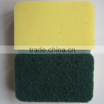 Sponge scouring pad