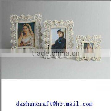 DS4025L,M,S white photo frame wedding souvenir elegant home decor