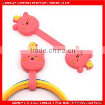 fashional bear and bird shape Soft PVC headphone cable holder