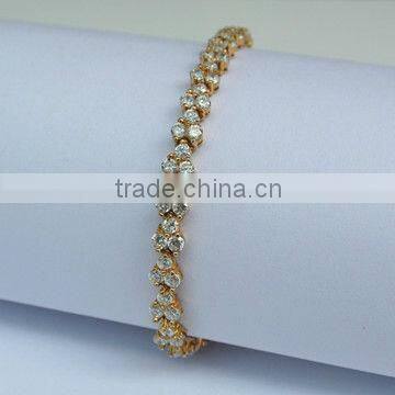 Fashion jewlry gold plated chain bracelet vners for girls