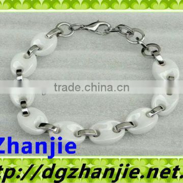 2013 Fashion oval ceramic link bracelet made in China#15022