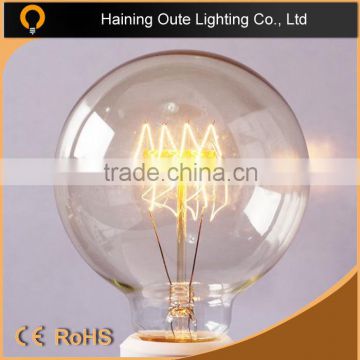 Clear G95 Incandescent Bulb For Home, coffee shop, bar