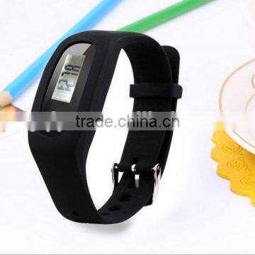 Wholesale Pedometer digital watch analog face and digital led watch booking wrist watch at low price