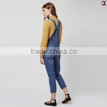 Latest Trend Jeans Girls Blue Fashion Denim Overall (JXA039) photo-5