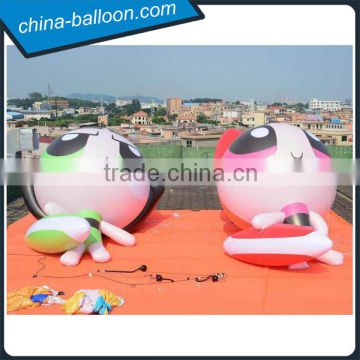 inflatable flying cartoon model / 6m customized inflatable mascot replica