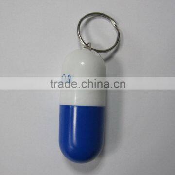 plastic Capsule Keyring Pill box