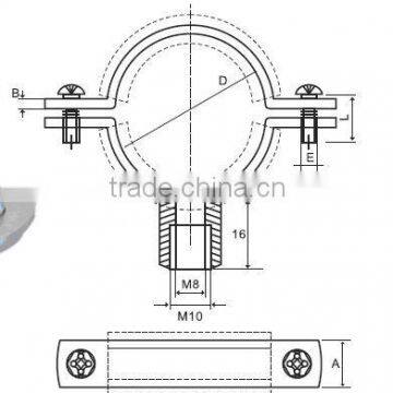 Rubber Pipe u Clamp Clip photo-5