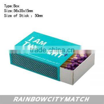 household safety match with cutomized logo printing