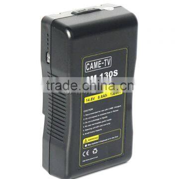 CAME-TV 130Wh Battery V Mount For Video Cameras And Lights