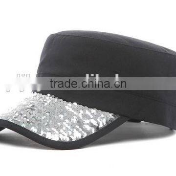 cheap rhinestones bead military caps army cap