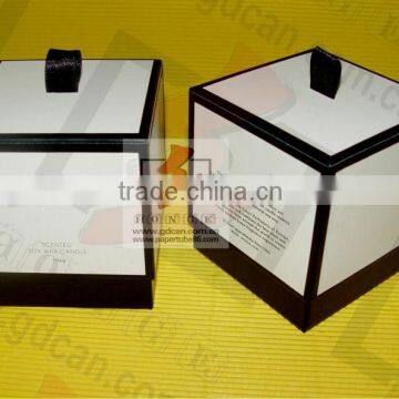 square tea tin paper canisters