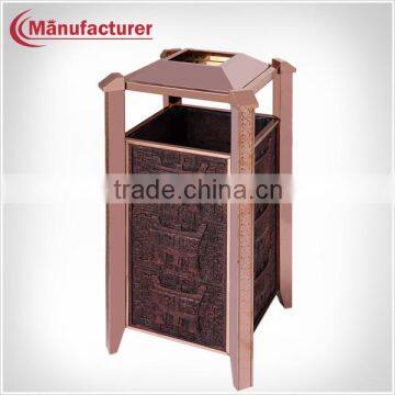 Hotel Rose Embossment Craft Wastebaskets Ashtray Bin