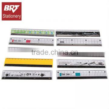 Fashion design 15cm plastic ruler straight creative ruler