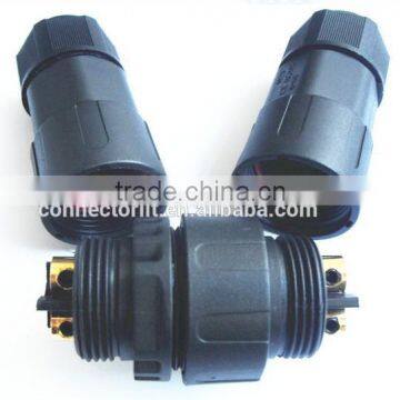 2 +2 pin male and female sealed waterproof industrial connector