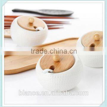 Personalized Ceramic Spices Canister Set White photo-2