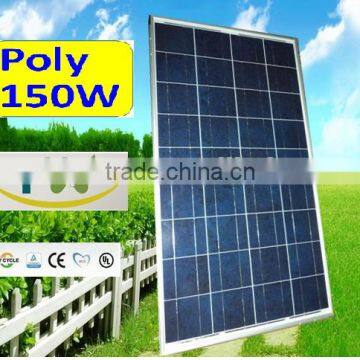 China Land 150W 12V 24V 36V Solar Panels With MCS UL TUV CE Certificate,PV Module