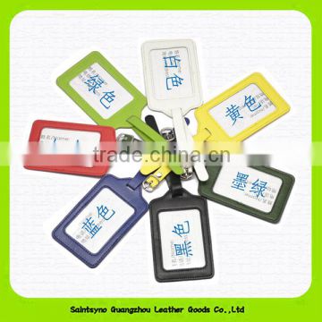 15017 Promotional cheap price custom faux leather luggage tags wholesale