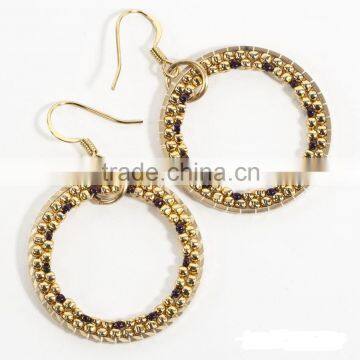 brick stitch hoop earrings