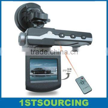 Night vision 2.0 inch overturn 270 degree car DVR