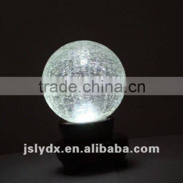 LED Crackle Glass Globe Lamp for decoration