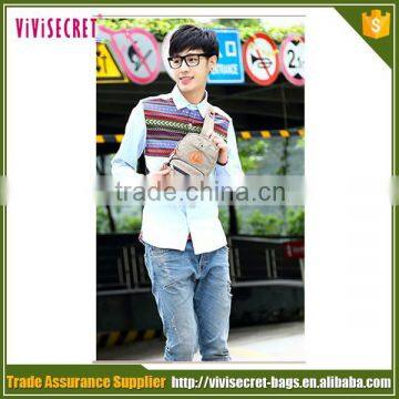 Fashion cross strap triangle bag of holding shoulder canvas messenger bag