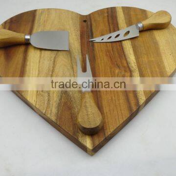 4 Pcs Cheese Knife and Board Set photo-5
