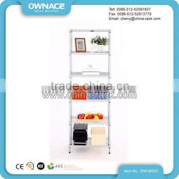 Easy Assemble Home Storage Steel Chrome Wire Shelf