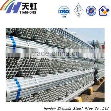 Round section shape and API certification thin wall galvanized steel pipe