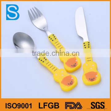 High-Class Restaurant Stainless Steel Knife Fork And Spoon Set For Children