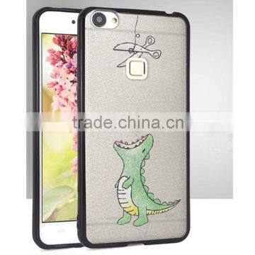 Silk Pattern TPU+PC Bumper Case for Iphone 5s 6/6s 7 Plus for Samsung Note 4 photo-5