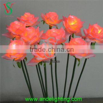 12V Lighted Rose Artificial Led Flower Light for Indoor Outdoor Decoration