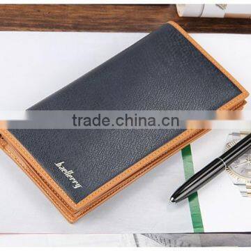 Hot Selling New Design Bifold Durable Leather Clutch Baellerry Men Wallet photo-5