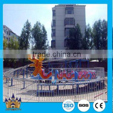 Popular outdoor Playground Amusement Park Rides roller coaster Slide Dragon electric train