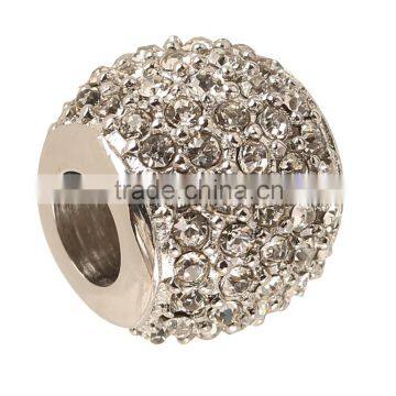 stainless steel crystal disco ball beads