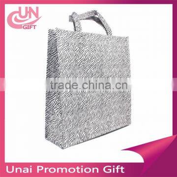 Customized Eco-friendly Reusable Portable Laminated Non Woven Grocery Tote Bag, Recycle Non-Woven Fabric Bag