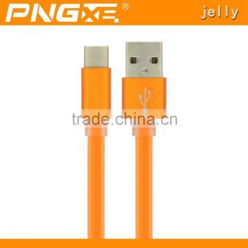 2016 Newest very soft jelly usb type-c charger cable with 2.0 usb type-c cable
