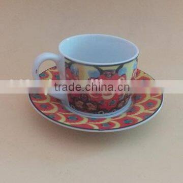 Fine Porcelain coffee and tea set ceramic tea cups and saucers sets bulk cheap stock tea sets