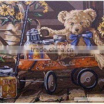 Dream train painting DIY painting by number kits decorative oil painting