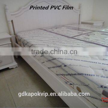 guangzhou good quality printed pvc packing mattress film