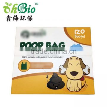 wholesale eco friendly biodegradable dog poop packaging bag with dispenser