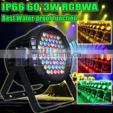 outdoor 60*3W RGBWA led par can stage light