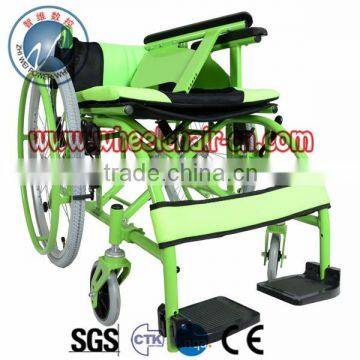 Green Manual Mobility Wheelchair for Disable Old Chair With CE Improval photo-5