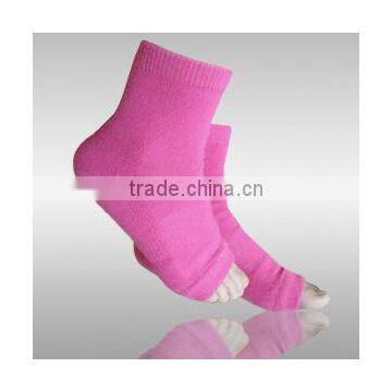 women pure pink socks firm socks